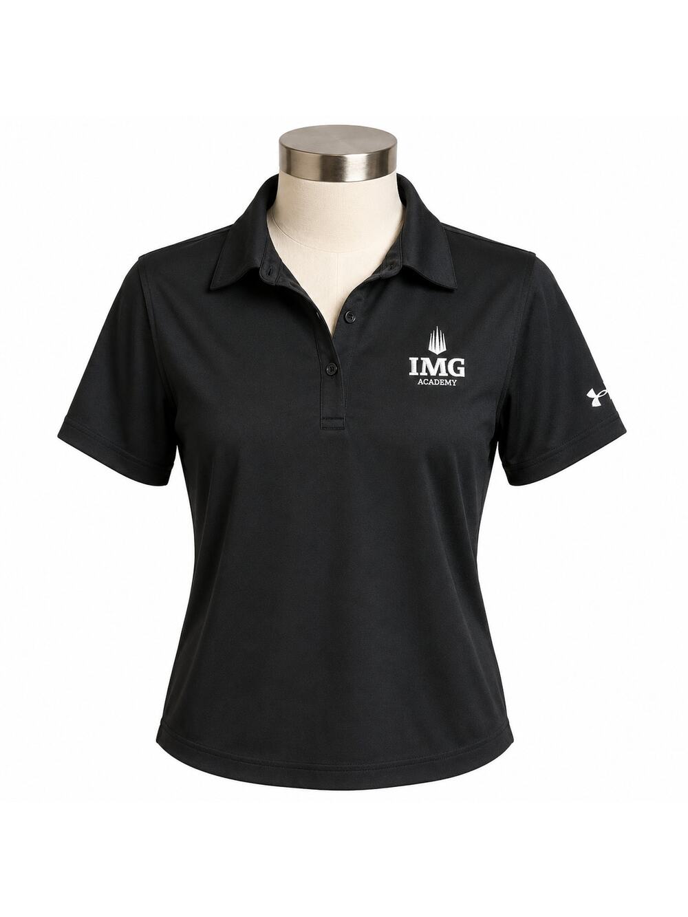 Under Armour IMG Academy HeatGear Polo Shirt Black Women’s Small
